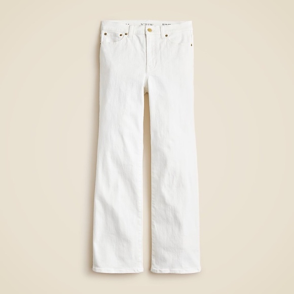 NWT!! J. CREW Petite High-Rise Kickout Jeans Solid White Size 26P 26 Petite - Picture 11 of 16